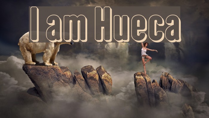 I am Hueca Font examples