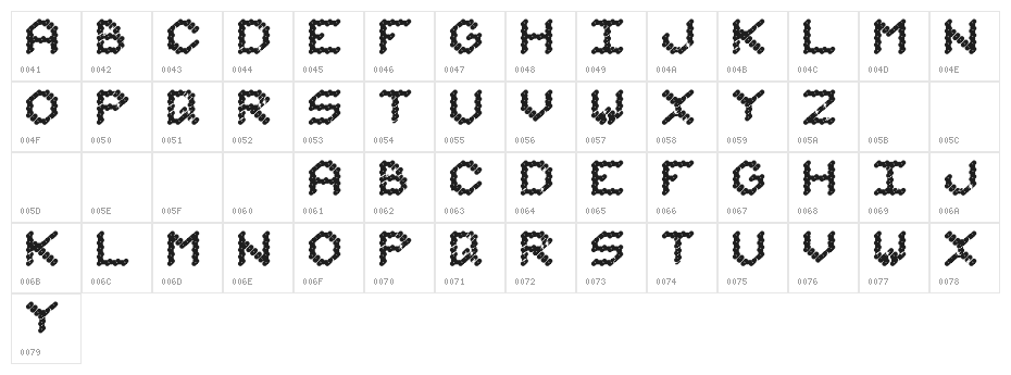 I am Monotonous 1 Character Map