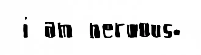 I am Nervous.  Frei Schriftart Herunterladen
