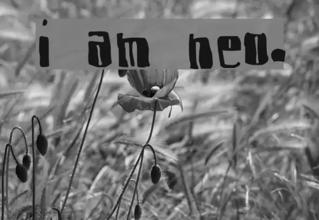 I am Nervous. Font examples