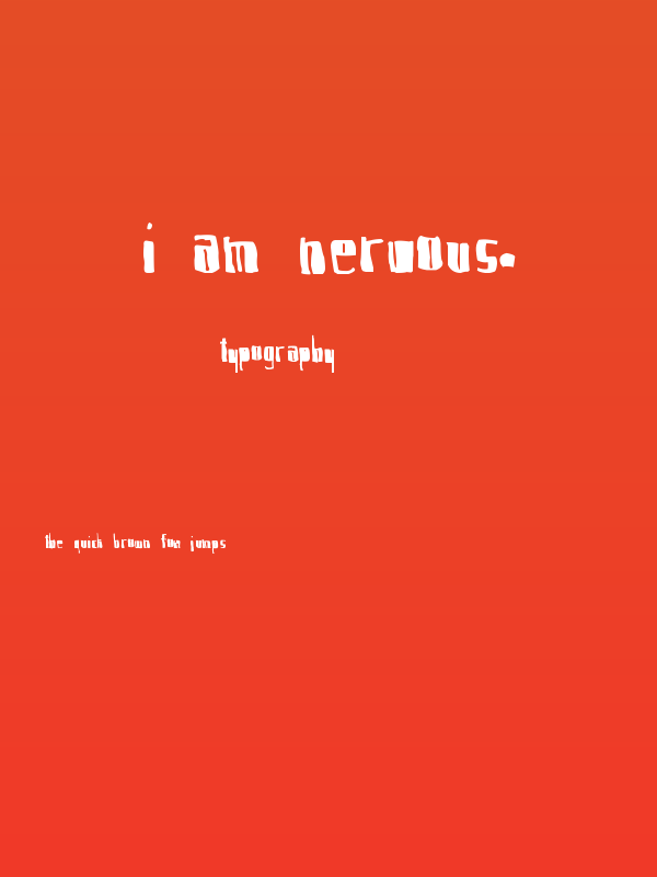 I am Nervous. Poster