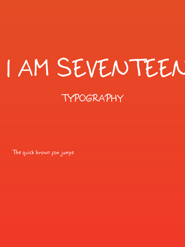 I am Seventeen Poster