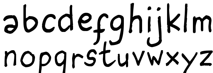 I am Seventeen Font LOWERCASE