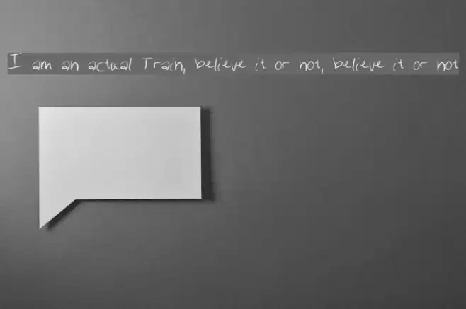 I am an actual Train, believe it or not, believe it or not Font examples