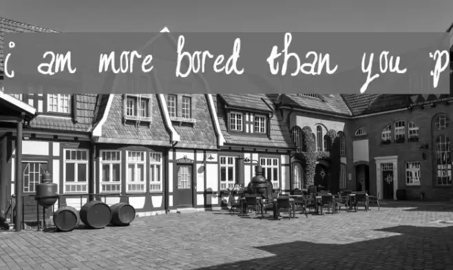 I am more bored than you :P Font examples