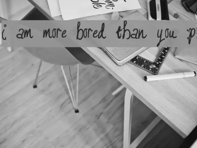 I am more bored than you :P Font examples
