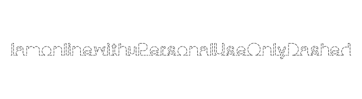 I am online with u Personal Use Only Dashed  Скачать бесплатные шрифты