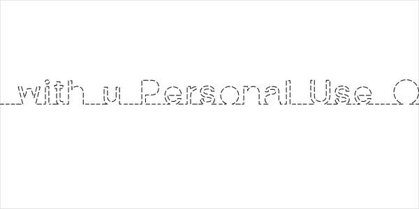 I am online with u Personal Use Only Dashed Logo