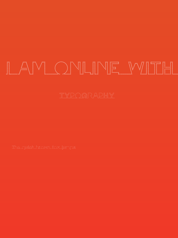 I am online with u Personal Use Only Dotted 2 Poster