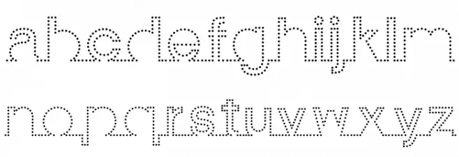 I am online with u Personal Use Only Dotted 2 Font Litere mici