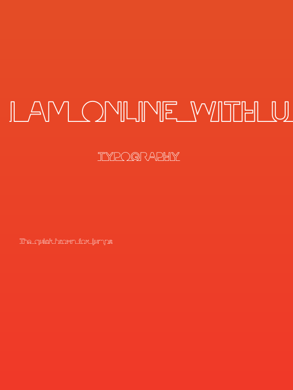 I am online with u Personal Use Only Line Poster