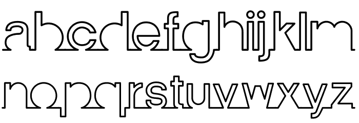 I am online with u Personal Use Only Line Font LOWERCASE