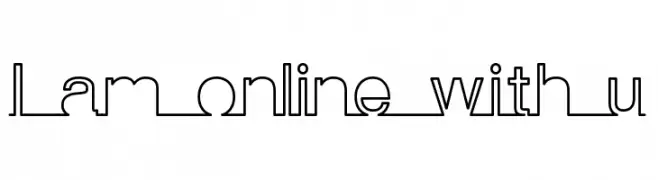I am online with u  Скачать бесплатные шрифты