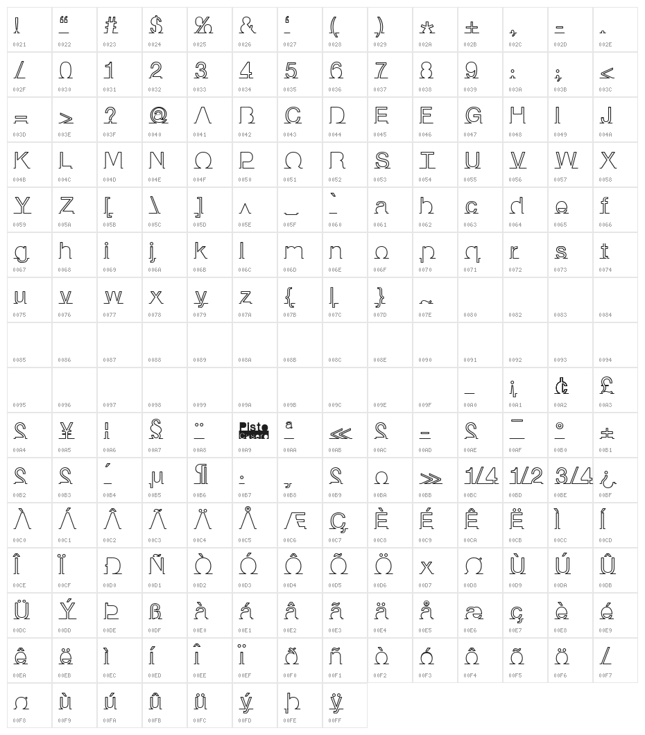 I am online with u Character Map