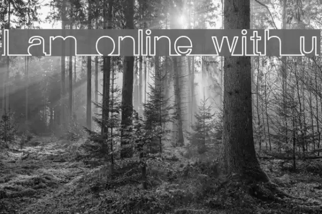 I am online with u Font examples