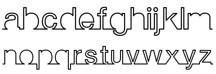 I am online with u Font LOWERCASE