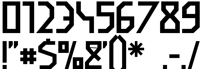 I am simplified Bold Шрифта ДРУГИЕ символов
