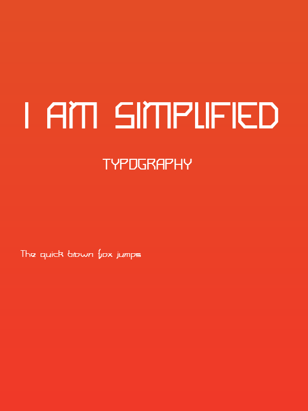 I am simplified Poster
