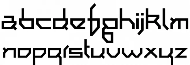 I am simplified Schriftart Kleinbuchstaben