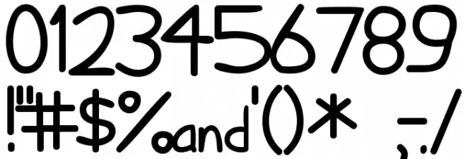 I hate Comic Sans フォント その他の文字