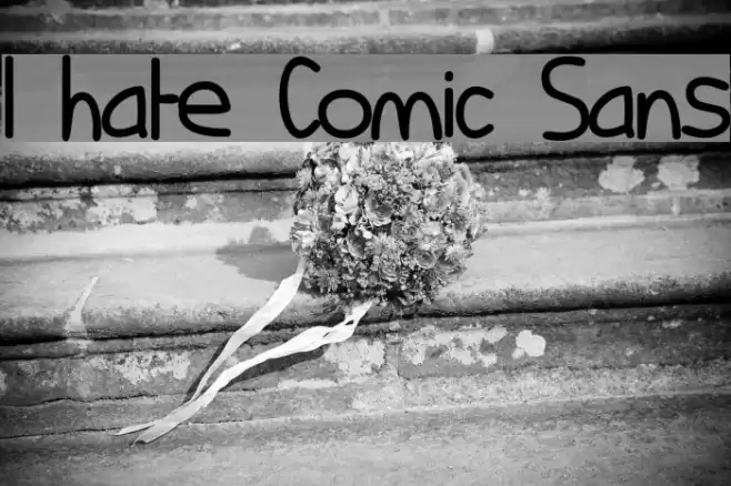 I hate Comic Sans フォント examples