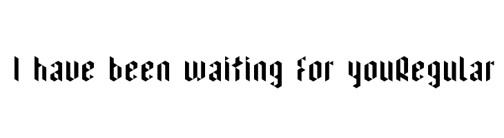 I have been waiting for youRegular  Free Fonts Download