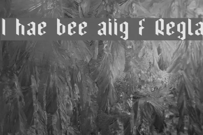 I have been waiting for youRegular Шрифта examples