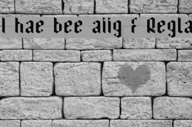 I have been waiting for youRegular Шрифта examples