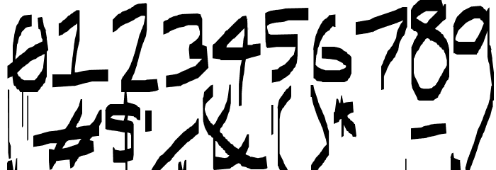 I have gone crazy Font OTHER CHARS