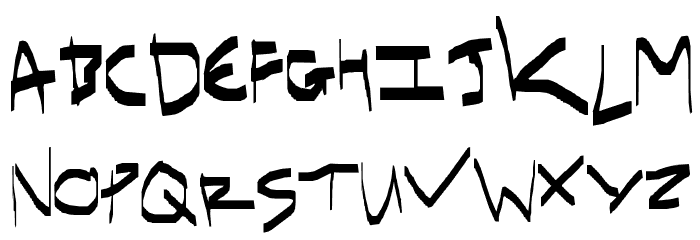 I have gone crazy Font LOWERCASE