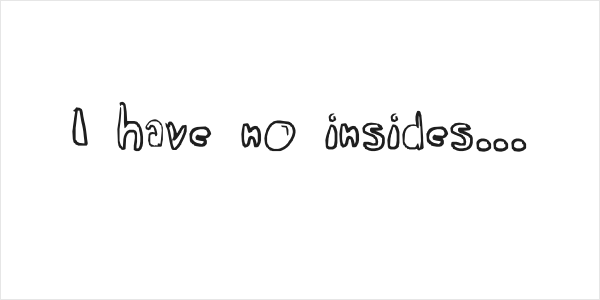 I have no insides... Logo