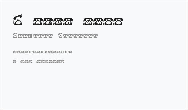 I just call Business Card