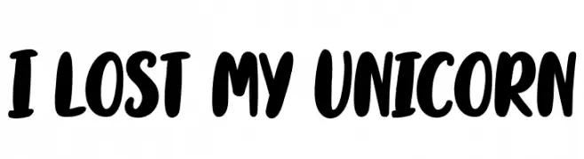 I lost my Unicorn  les polices de caractères gratuit tlcharger