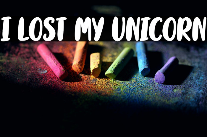 I lost my Unicorn Example 2