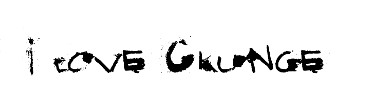 I love Grunge  नि: शुल्क फ़ॉन्ट्स डाउनलोड