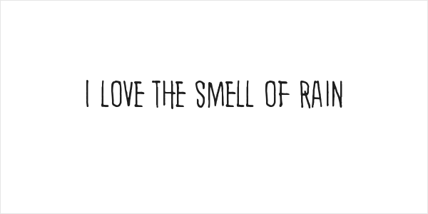 I love the smell of rain Logo