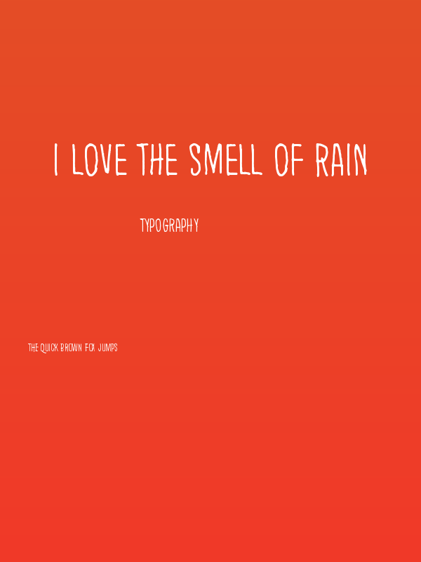 I love the smell of rain Poster