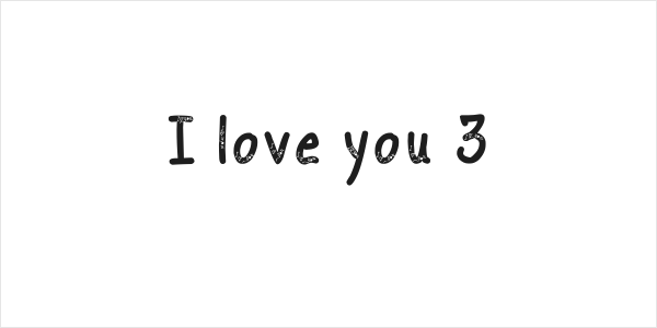I love you 3 Logo