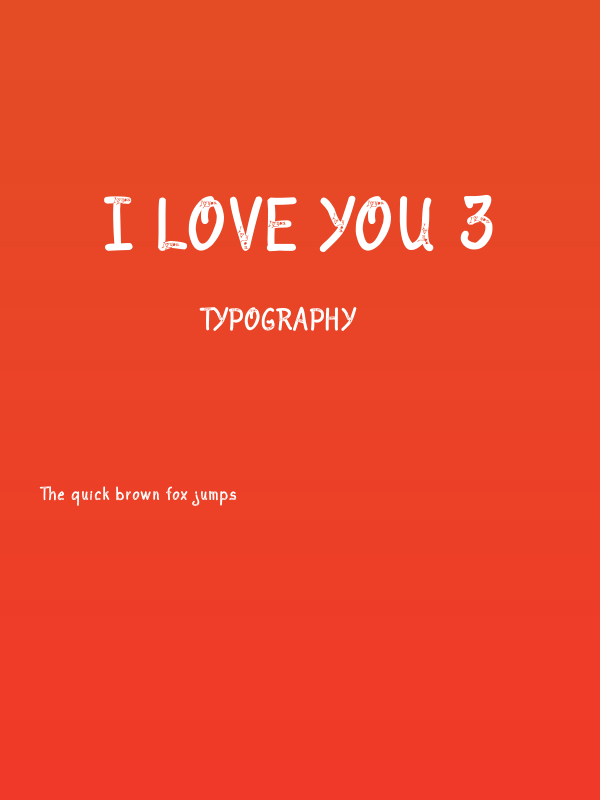 I love you 3 Poster