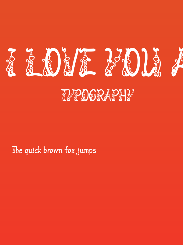 I love you ABC 123 Poster