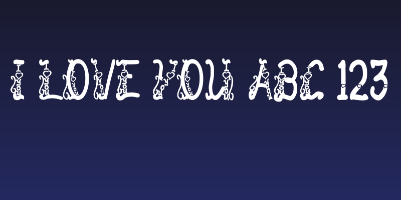 I love you ABC 123 Social Header