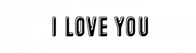 I love you  नि: शुल्क फ़ॉन्ट्स डाउनलोड