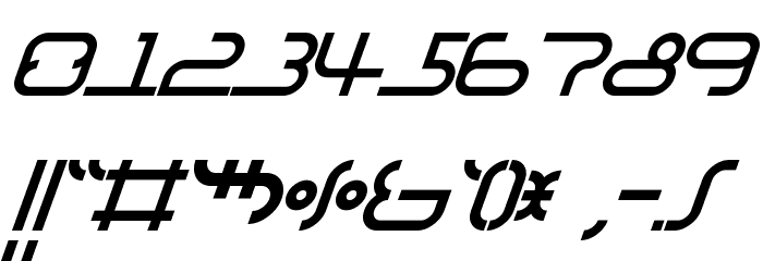 I2ArabiaConsole Font OTHER CHARS