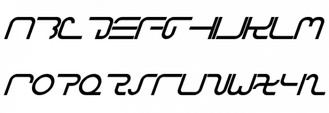 I2ArabiaConsole フォント 大文字