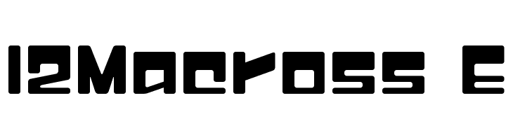 I2Macross E  Скачать бесплатные шрифты