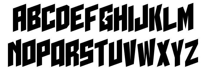 I2trigunMaximum E Font LOWERCASE