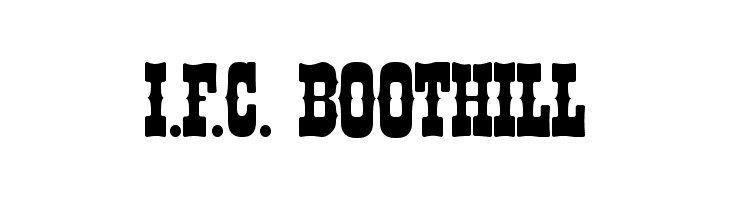 I.F.C. BOOTHILL  les polices de caractères gratuit tlcharger