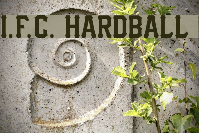 IFC Hardball Font  Dafont, Fonts design, Pennies from heaven