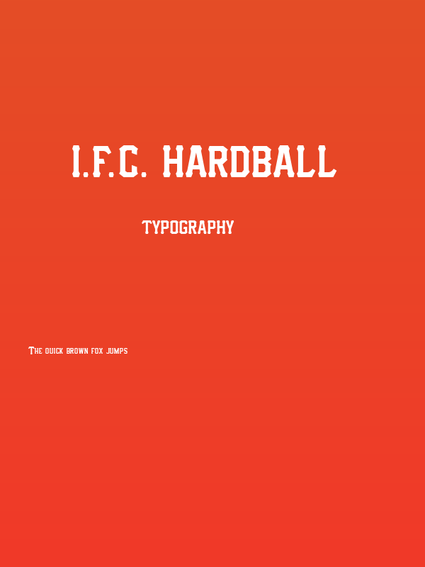 I.F.C. HARDBALL  Poster