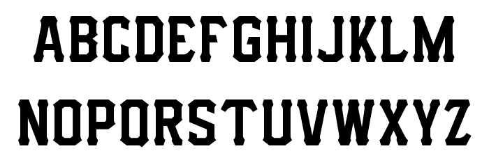 I.F.C. HARDBALL Font LOWERCASE